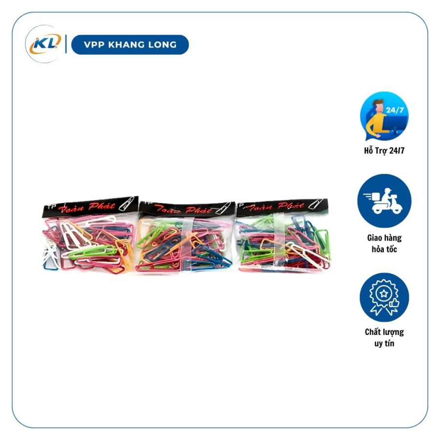 Kẹp giấy màu Toàn Phát